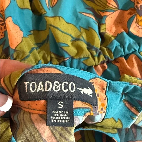 Toad & CO Tropical Floral Sleeveless Romper - Picture 9 of 9